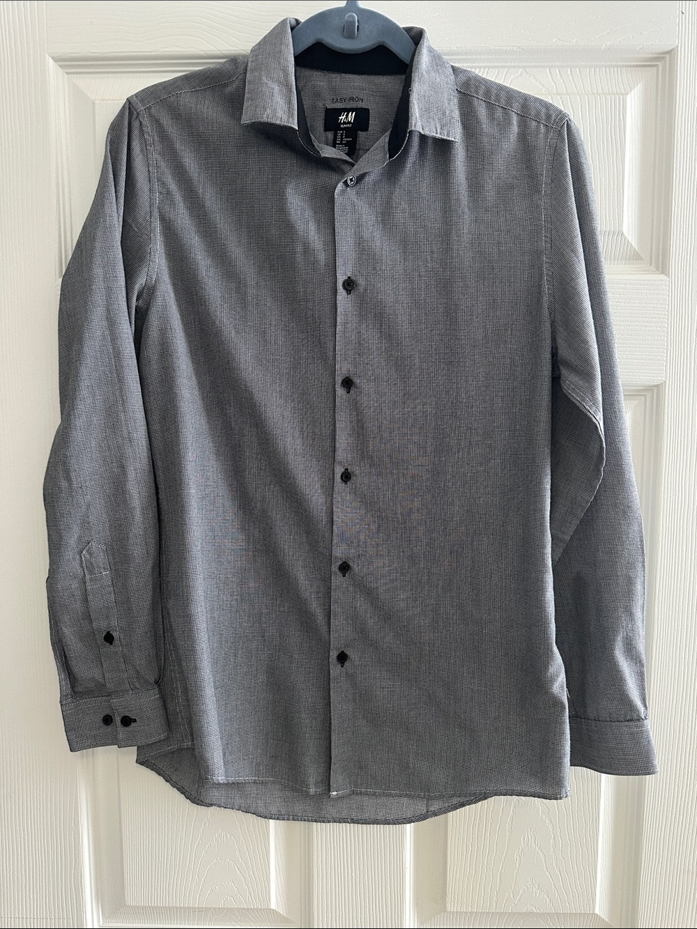 H&M Men’s Long-Sleeve Dress Shirt - Light Grey